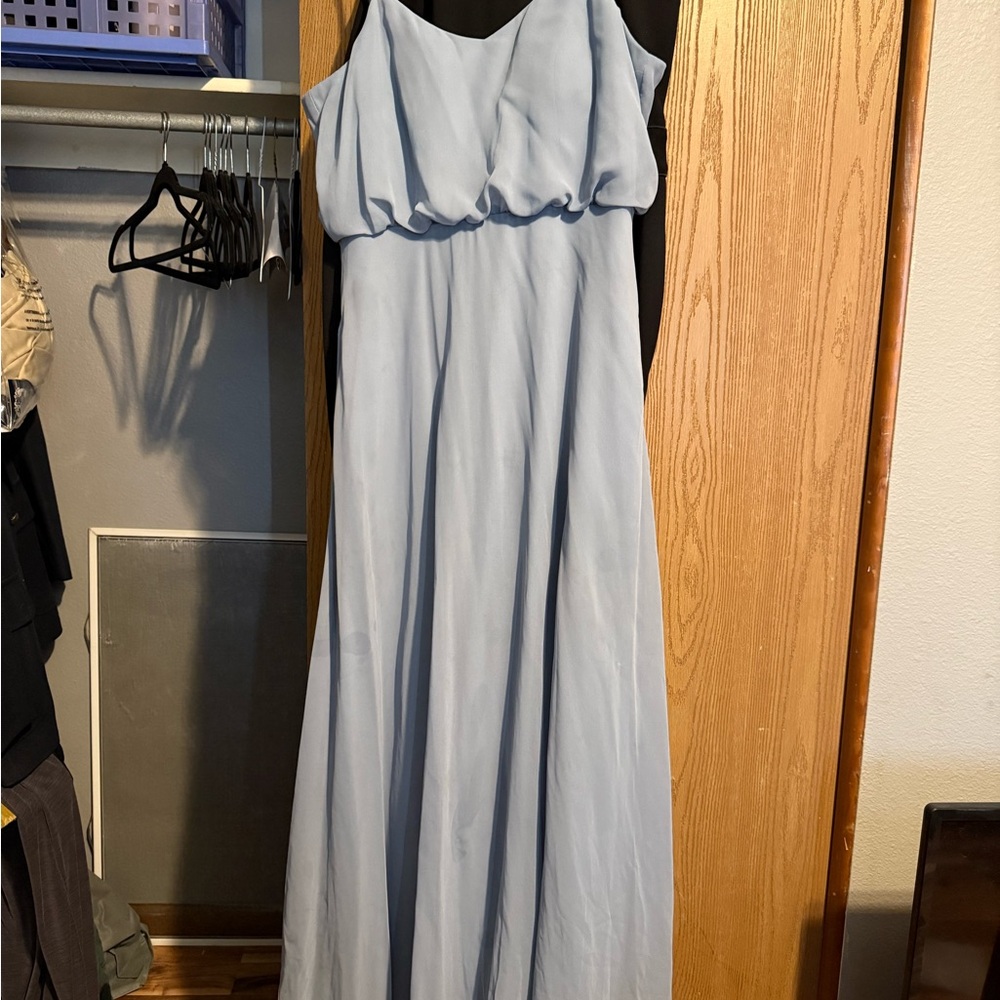 Birdy Grey Strapless Light Blue Dress